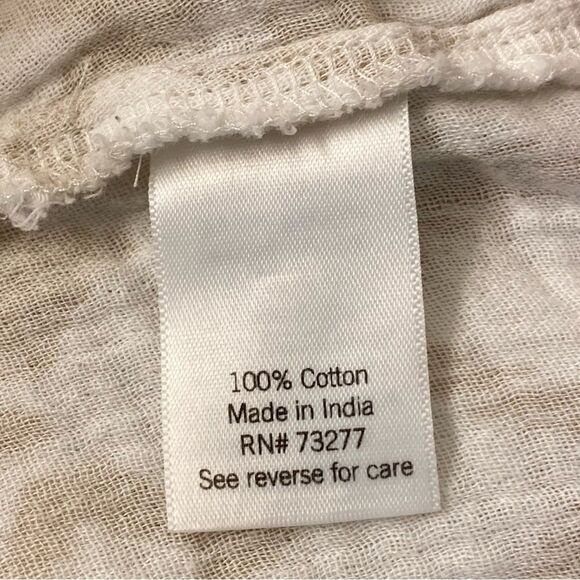 Sonoma Tiered Maxi Dress gauze muslin 100% Cotton Boho square neck oversized M - Picture 13 of 13